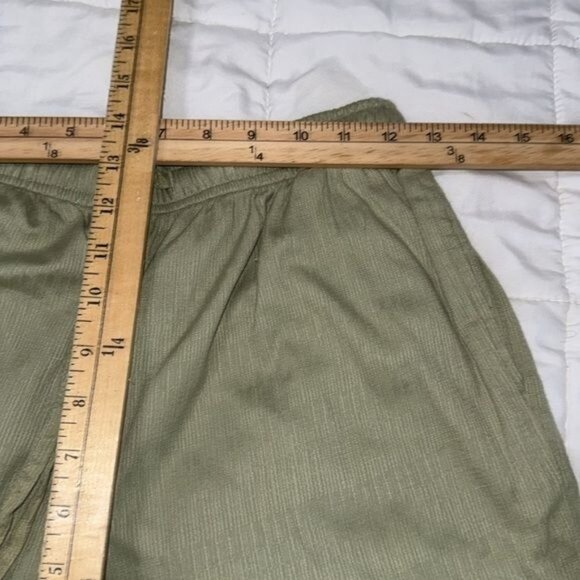 Vintage Womens 3-Piece Olive Green Cotton Ensemble With Beaded Trim - Picture 13 of 13